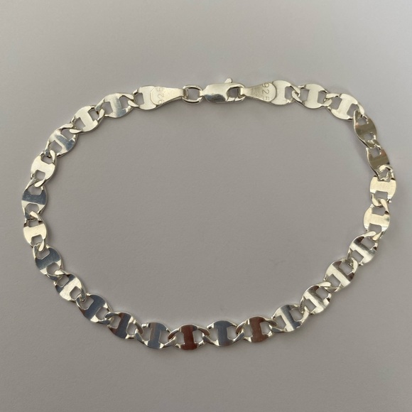 925 Silver marine 4mm bracelet